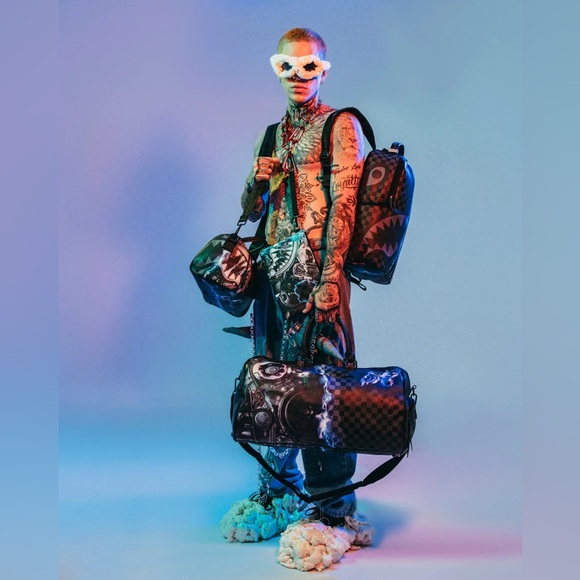 SPRAYGROUND BAG SHARKINATOR 3 MINI Duggle GREY - Picture 10 of 11